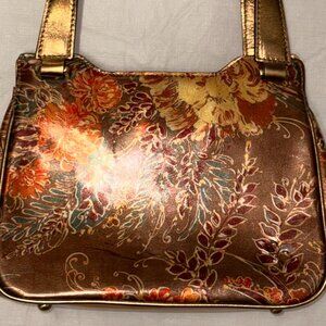 Patricia Nash "Vattaro" Frame Bag Italian Pheasant Print
